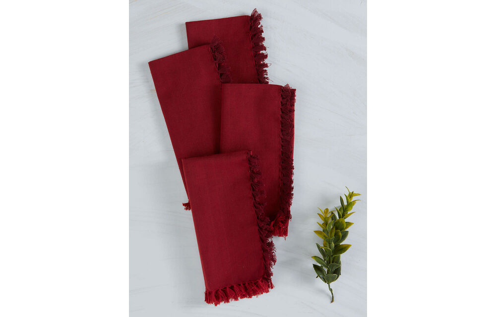 Napkin Chambray Red