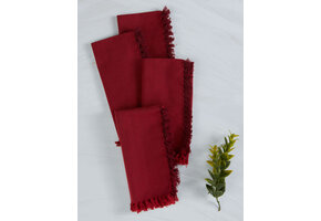 Napkin Chambray Red