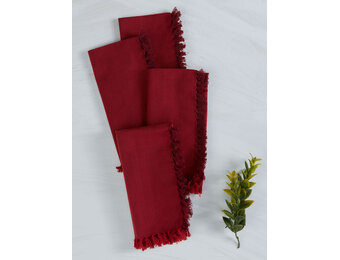 Napkin Chambray Red