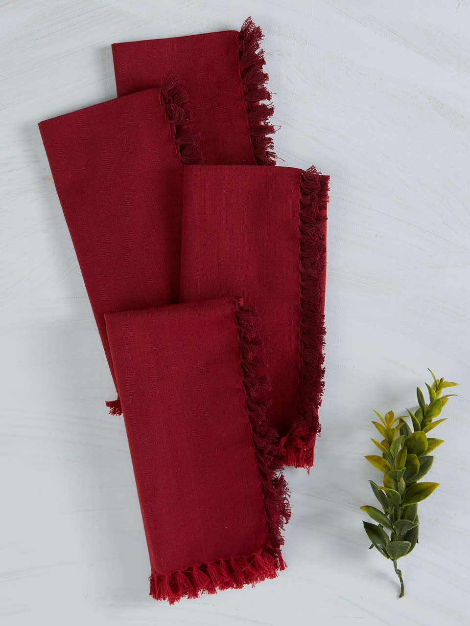 Napkin Chambray Red