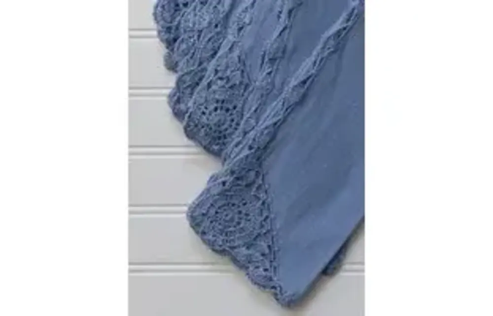 Napkin Crochet Periwinkle