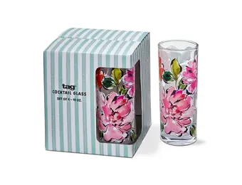 In Bloom Drinks Glass S/4