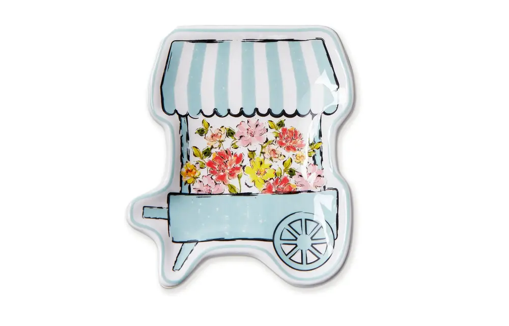 Flower Cart Trinket Dish
