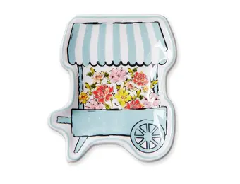 Flower Cart Trinket Dish