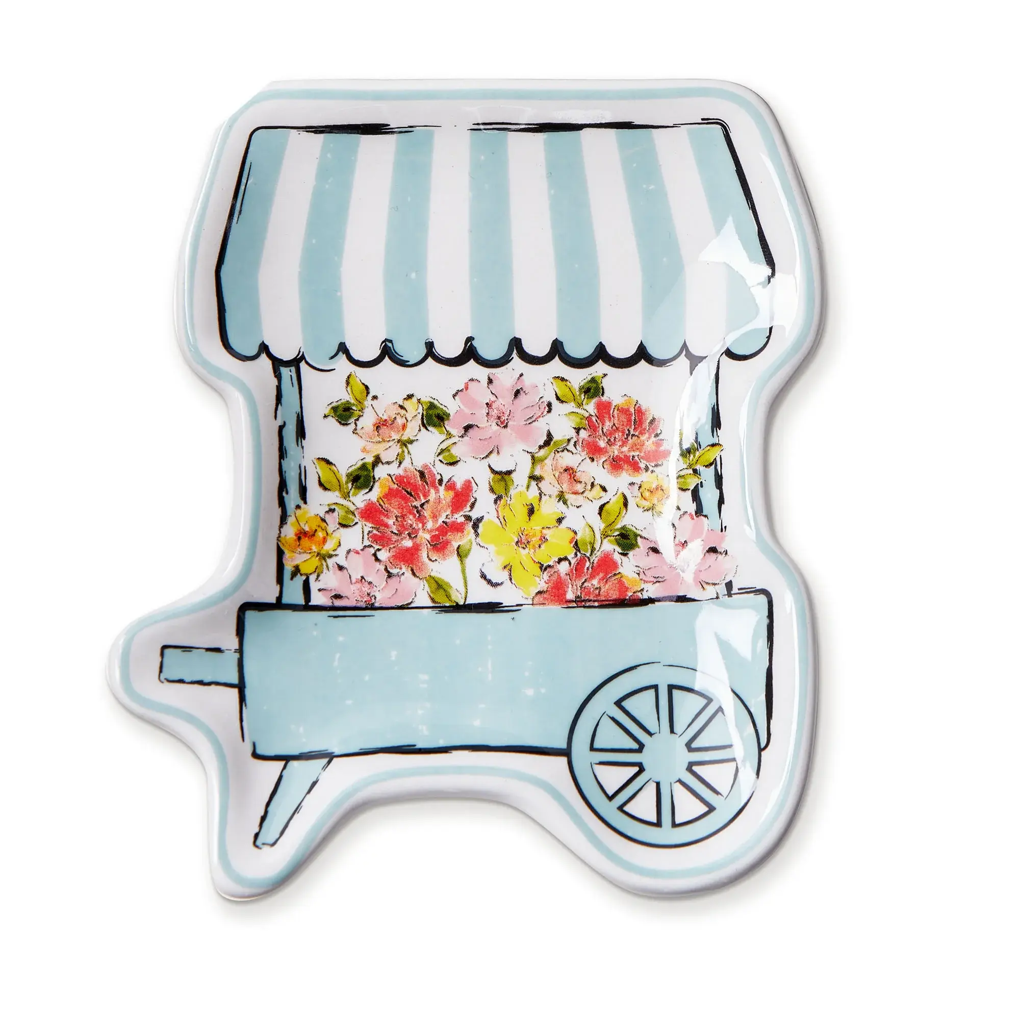 Flower Cart Trinket Dish