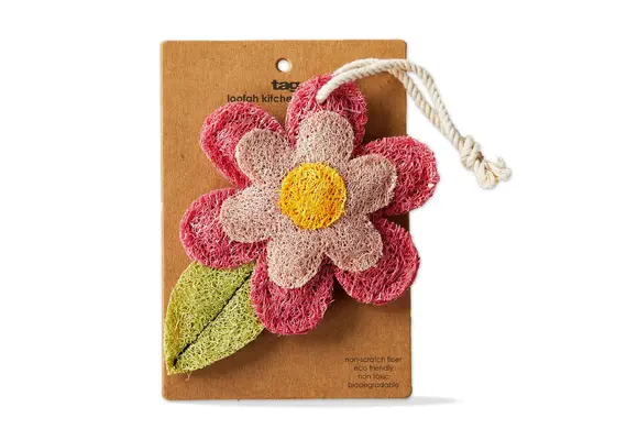 Flower Loofah Scrubber