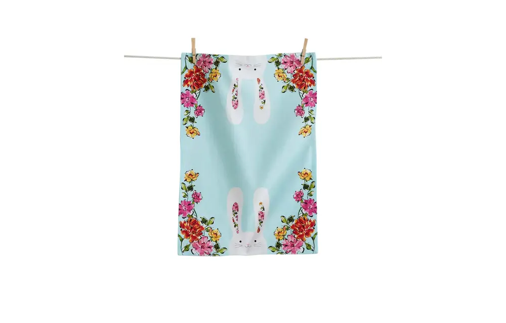 In Bloom Bunny Dishtowel