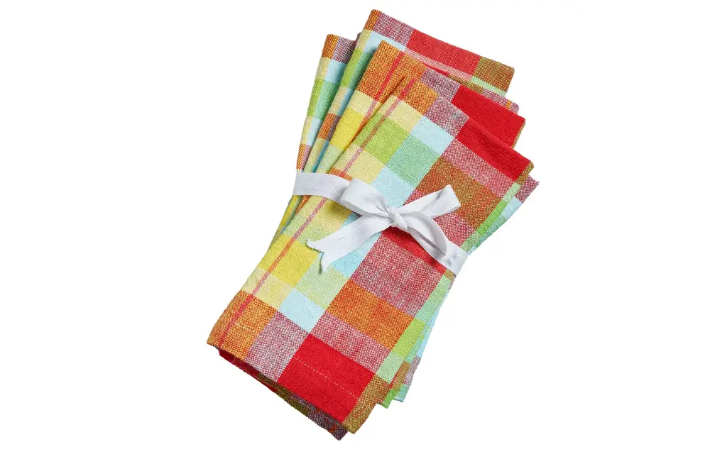 Fresh Pick Plaid Napkin S/4