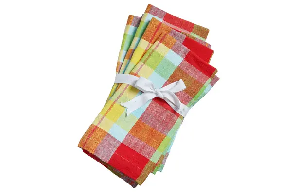 Fresh Pick Plaid Napkin S/4