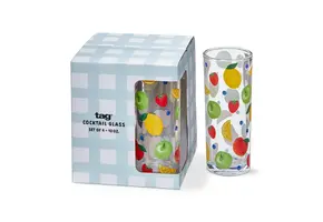 Fresh Drinks Glasses S/4