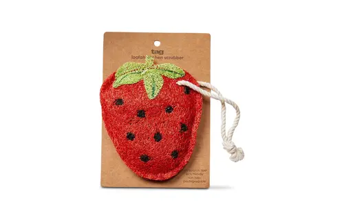 Strawberry Loofah Scrubber