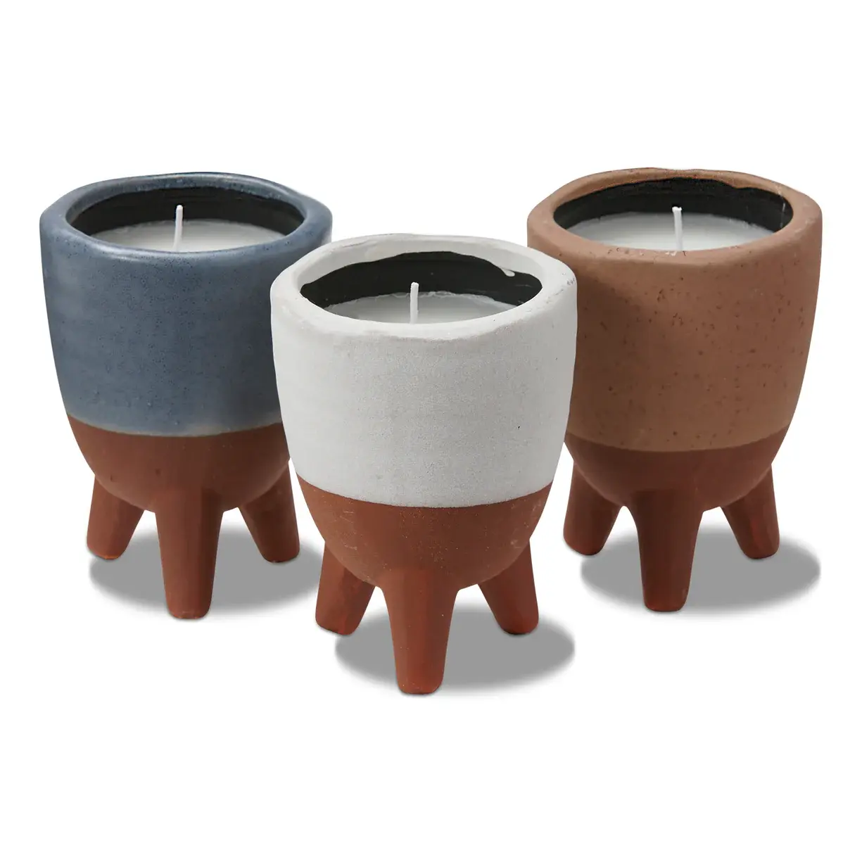 Footed Citro Candle Pot Asmt