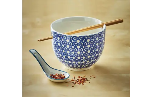 Lisbon Dot Noodle Bowl S/2