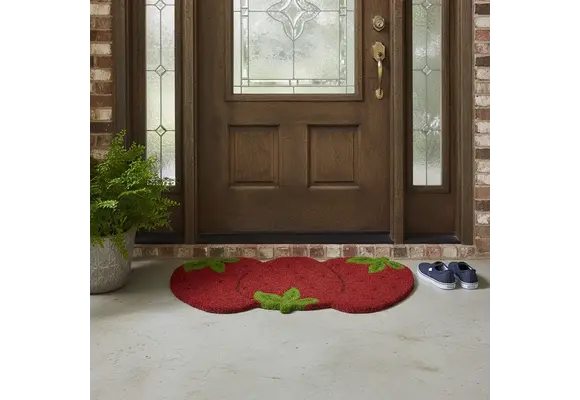 Coir Mat Non Slip - Strawberry