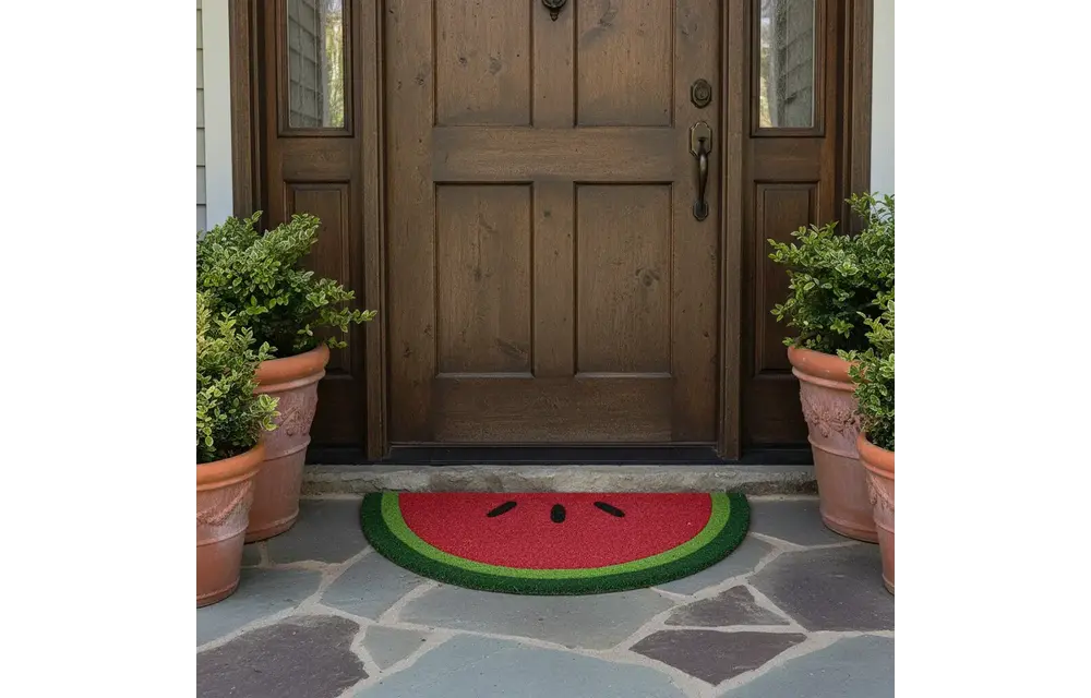 Watermelon Non-Slip Coir Mat