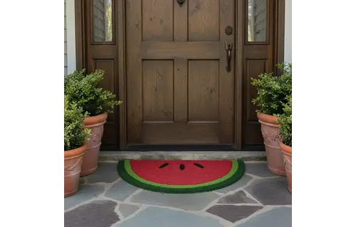 Watermelon Non-Slip Coir Mat