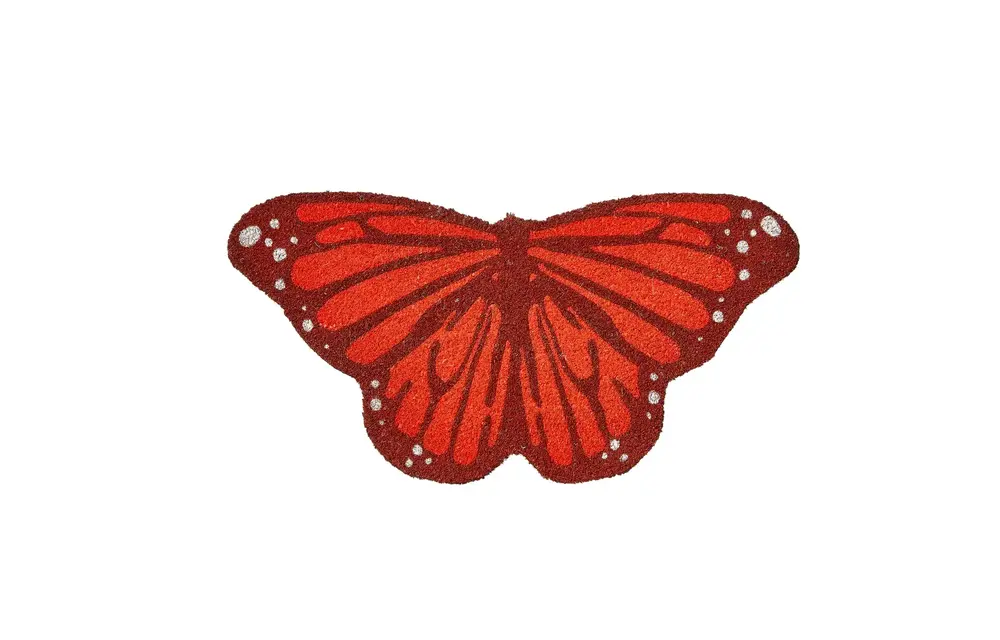 Coir Mat Non Slip - Butterfly