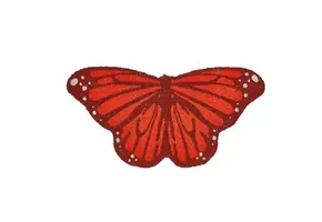 Butterfly Shaped Non-Slip Coir Mat