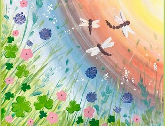 03/13/26 Shamrock Dragonflies: A St. Patricks Paint Class