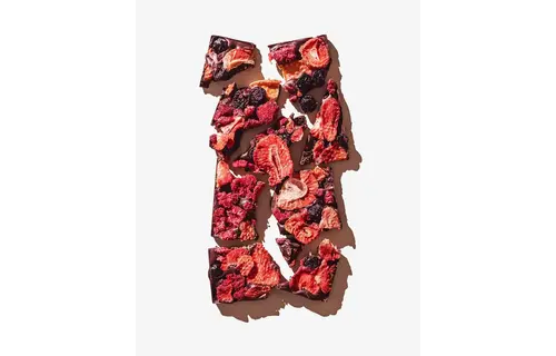 The "California Berries" Bar (Dark Chocolate, Raspberries, Blueberries, + Strawberries)
