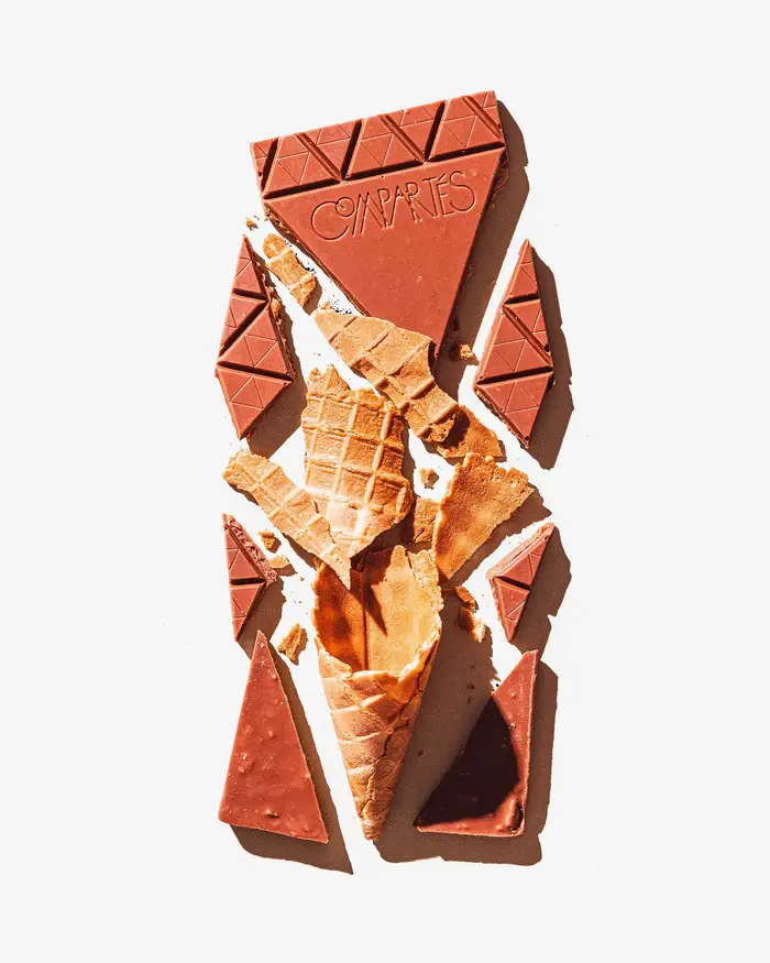 The "Coney Island" Bar (Milk Chocolate + Caramelized Waffle Cone)