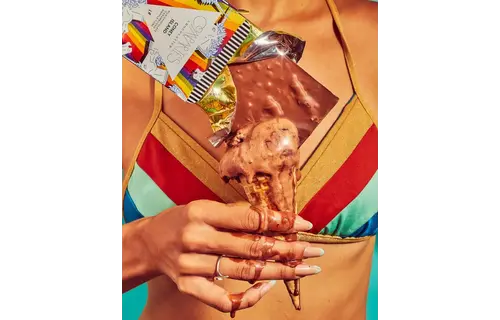 The "Coney Island" Bar (Milk Chocolate + Caramelized Waffle Cone)