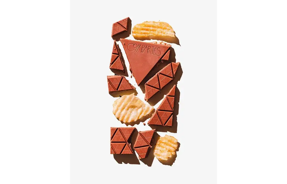 The "Potato Chip Crisp" Bar (Milk Chocolate + Salted Potato Chips)