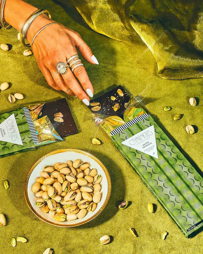The "Salted Pistachio" Bar (Dark Chocolate, Pistachios + Sea Salt)