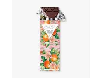 The "Orange Peel Pink Pepper" Bar (Dark Chocolate, Orange Peel, Pink Pepper)