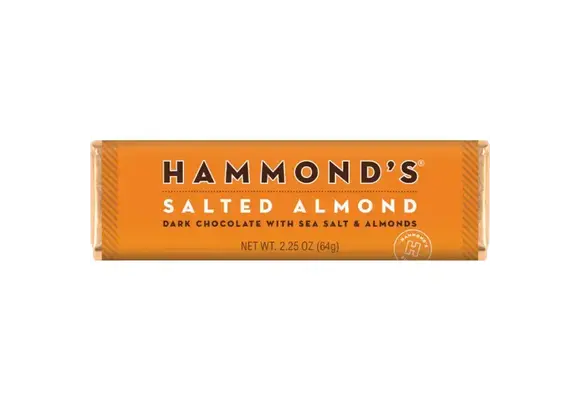 Salted Almond Dark Chocolate Bar