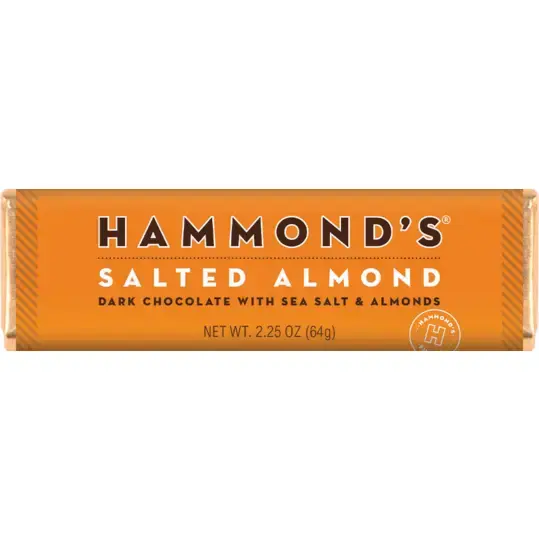 Salted Almond Dark Chocolate Bar