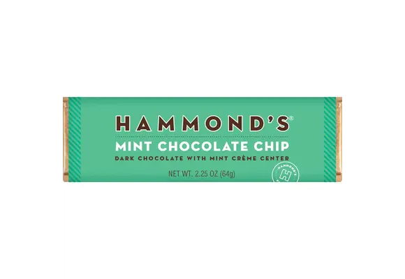 Mint Chocolate Chip Dark Chocolate Bar