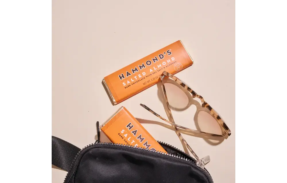 Salted Almond Dark Chocolate Bar