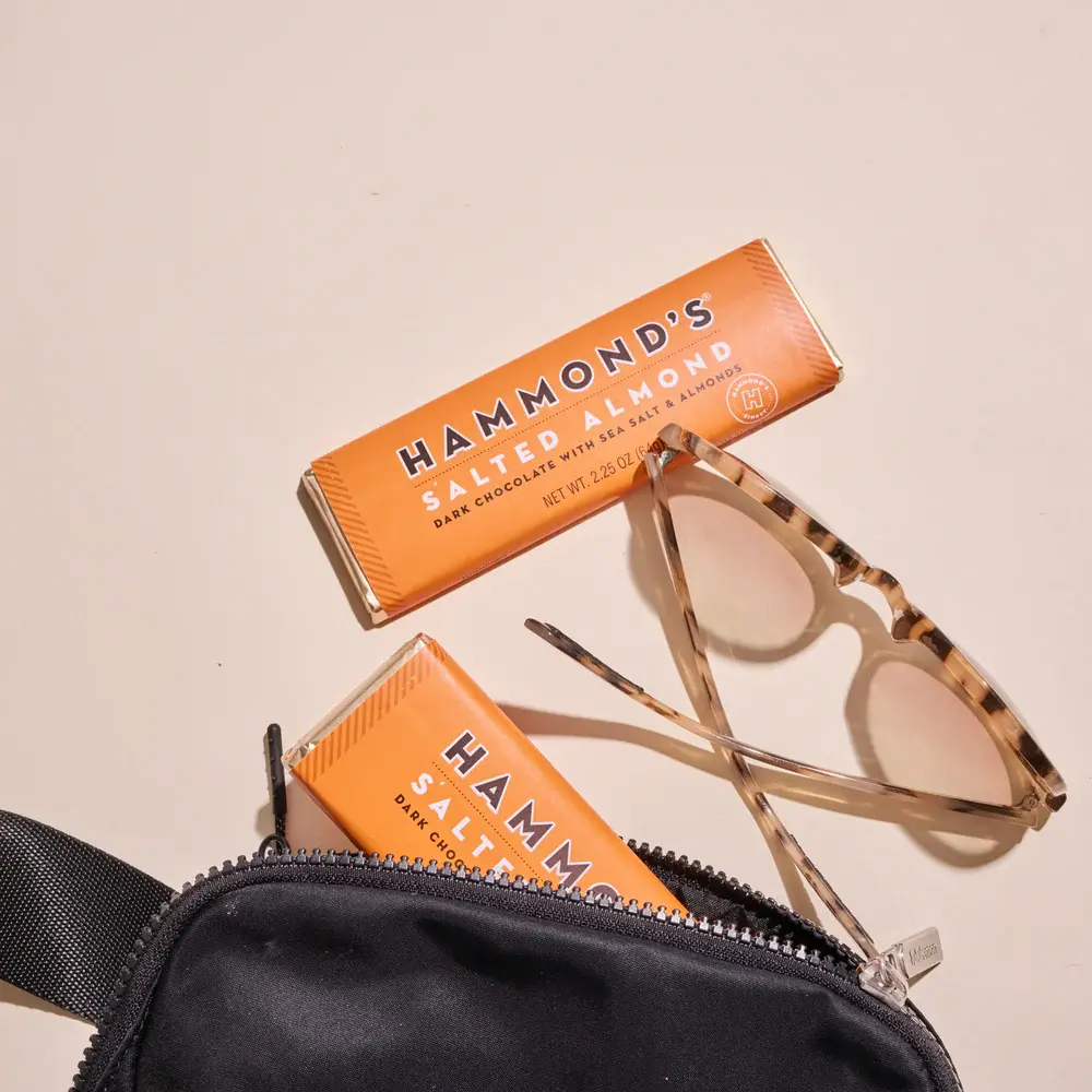 Salted Almond Dark Chocolate Bar