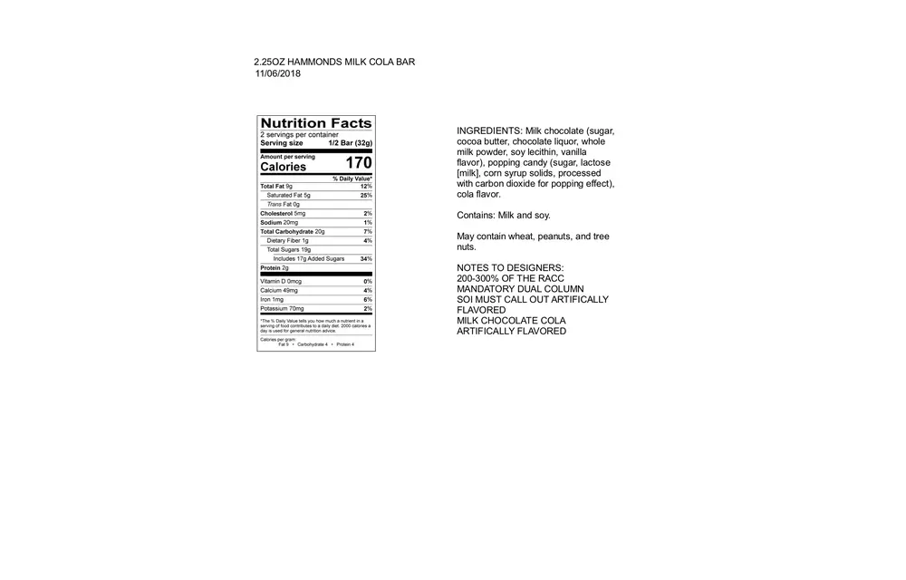 Sodapop! Milk Chocolate Chocolate Bar