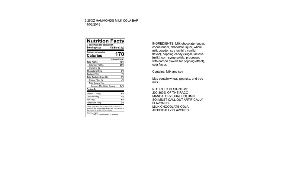 Sodapop! Milk Chocolate Chocolate Bar