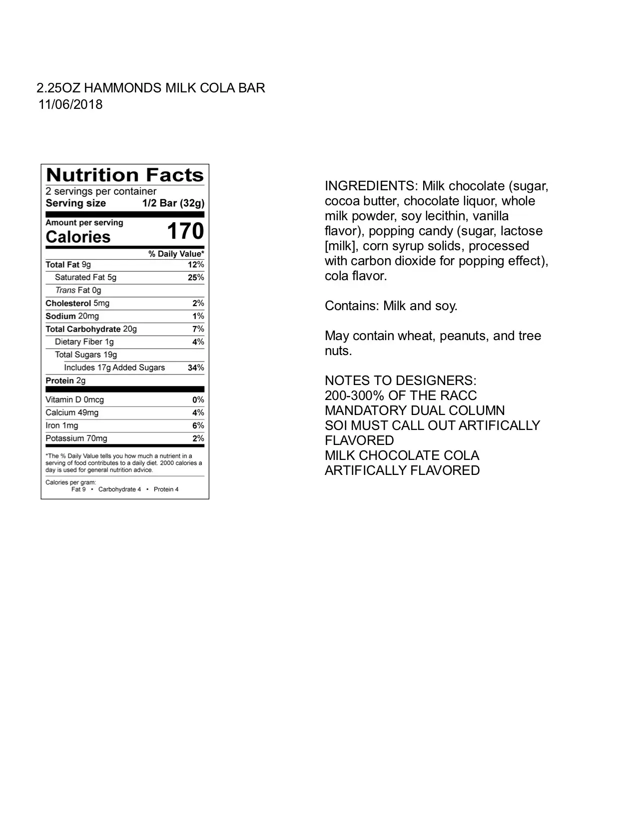 Sodapop! Milk Chocolate Chocolate Bar