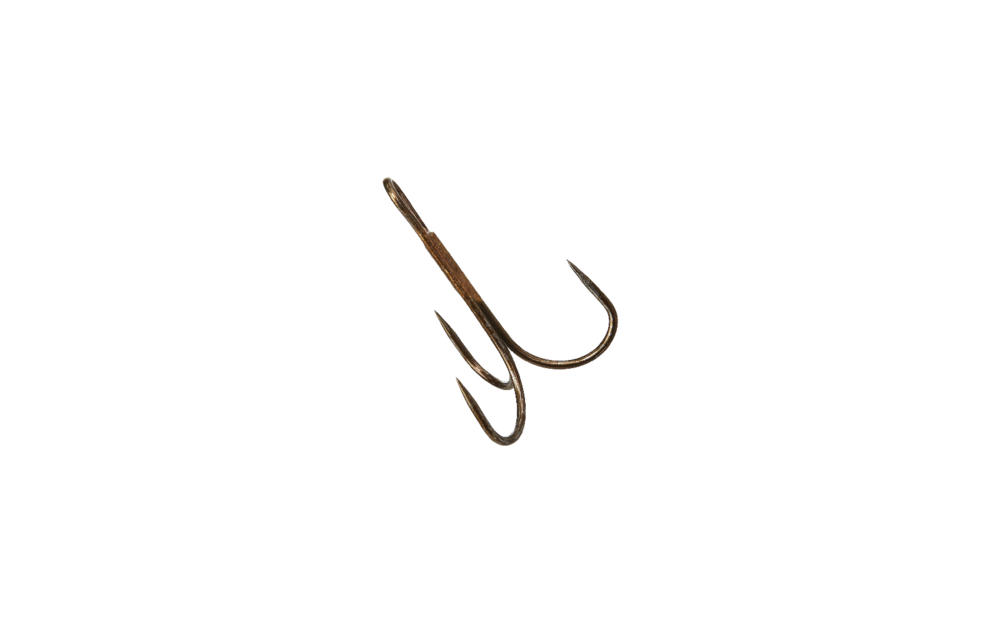 Bronze 10/0 Treble Hook Singles