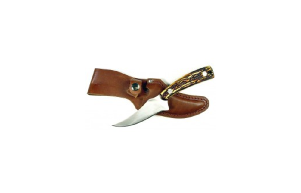 Ruko Outfitter Skinning Knife 3.25" Simulated Stag Horn Handle