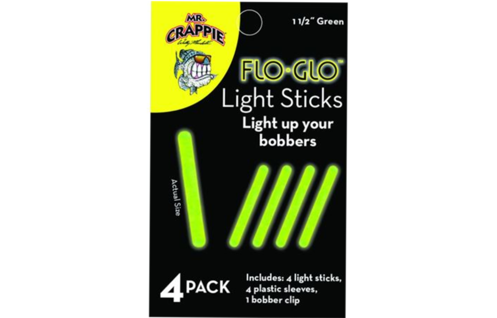 Mr.Crappie Flo-Glo Light Sticks 1.5" 4pk