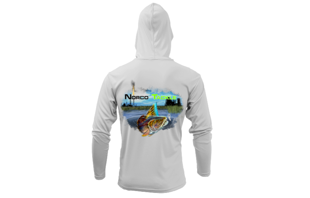 Norco Tackle Hooded Performance Long Sleeve Shirt Refinery Redfish
