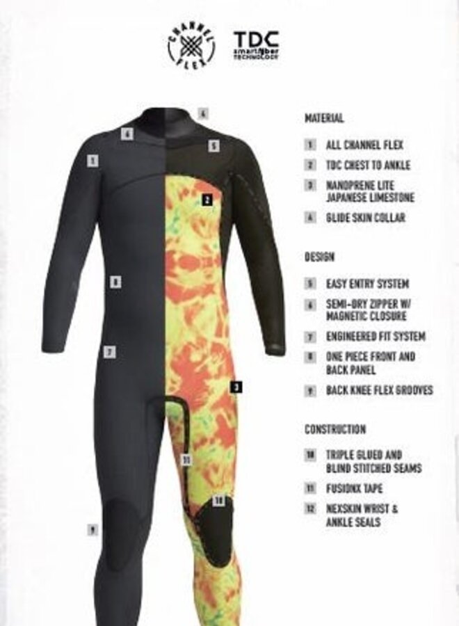 MENS COMP X HOODED 5.5/4/5MM FULLSUIT IN STORE PICK UP ONLY