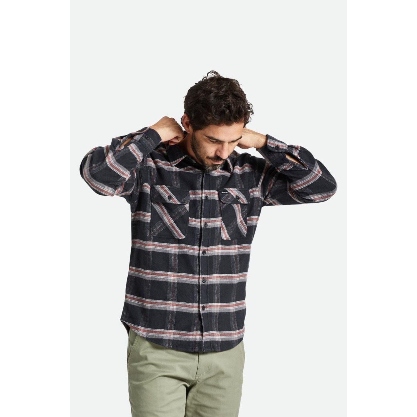 BRIXTON BOWERY STRETCH FLANNEL