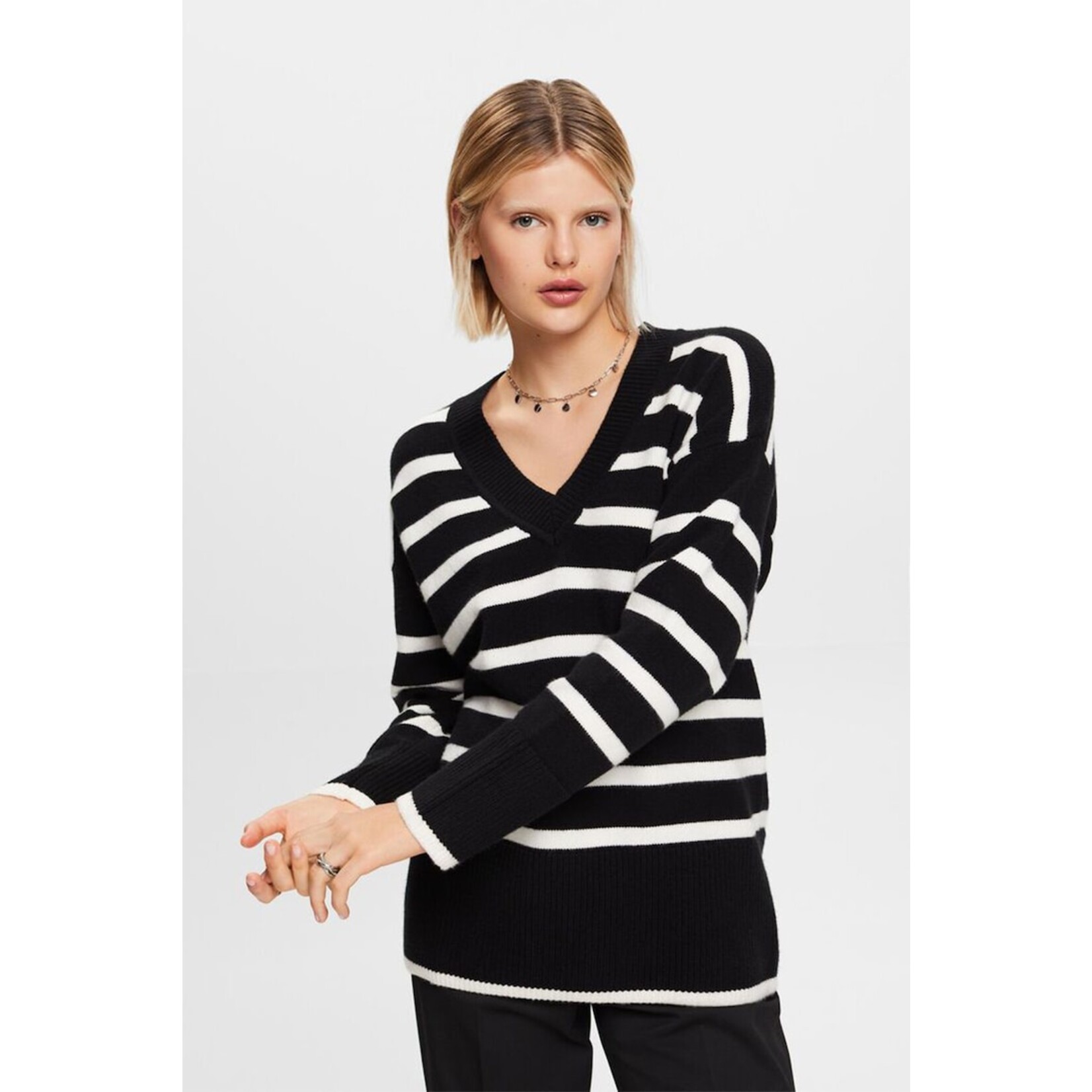 ESPRIT COTTON  BLEND VK SWEATER