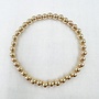 GOLD LEAVE ON 5MM BRACELET