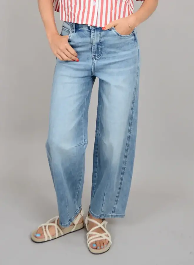 BARNI 5 PKT ZIP UP PANT