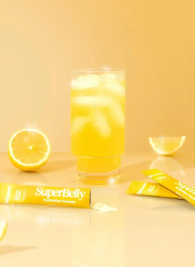 SUPERBELLY GUT-BUILDING  HYDRATING POWER LEMON GINGER