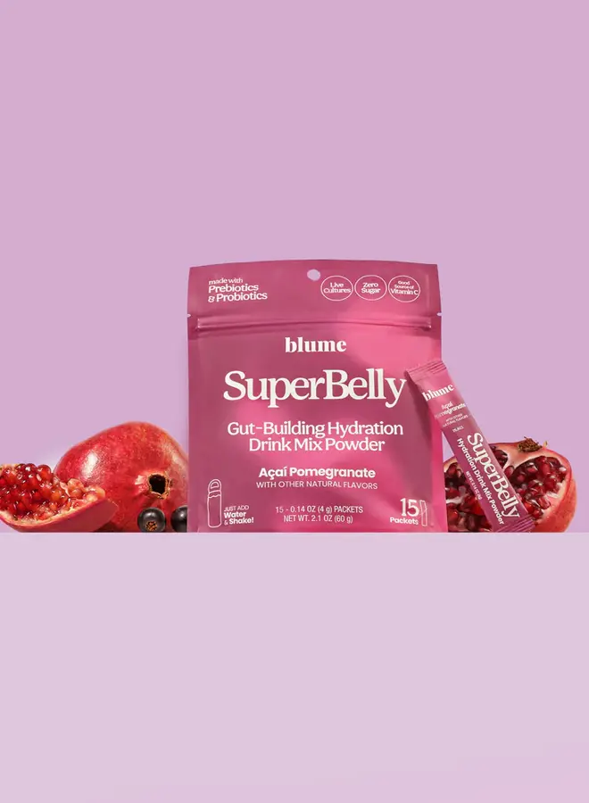 SUPERBELLY GUT-BUILDING HYDRATION POWDER ACAI POM