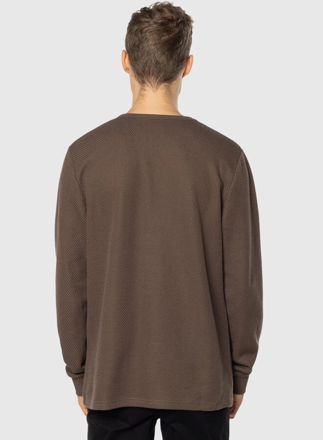 WAFFLE KNIT LONG SLEEVE
