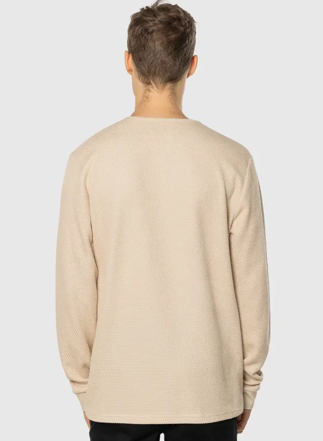 WAFFLE KNIT LONG SLEEVE